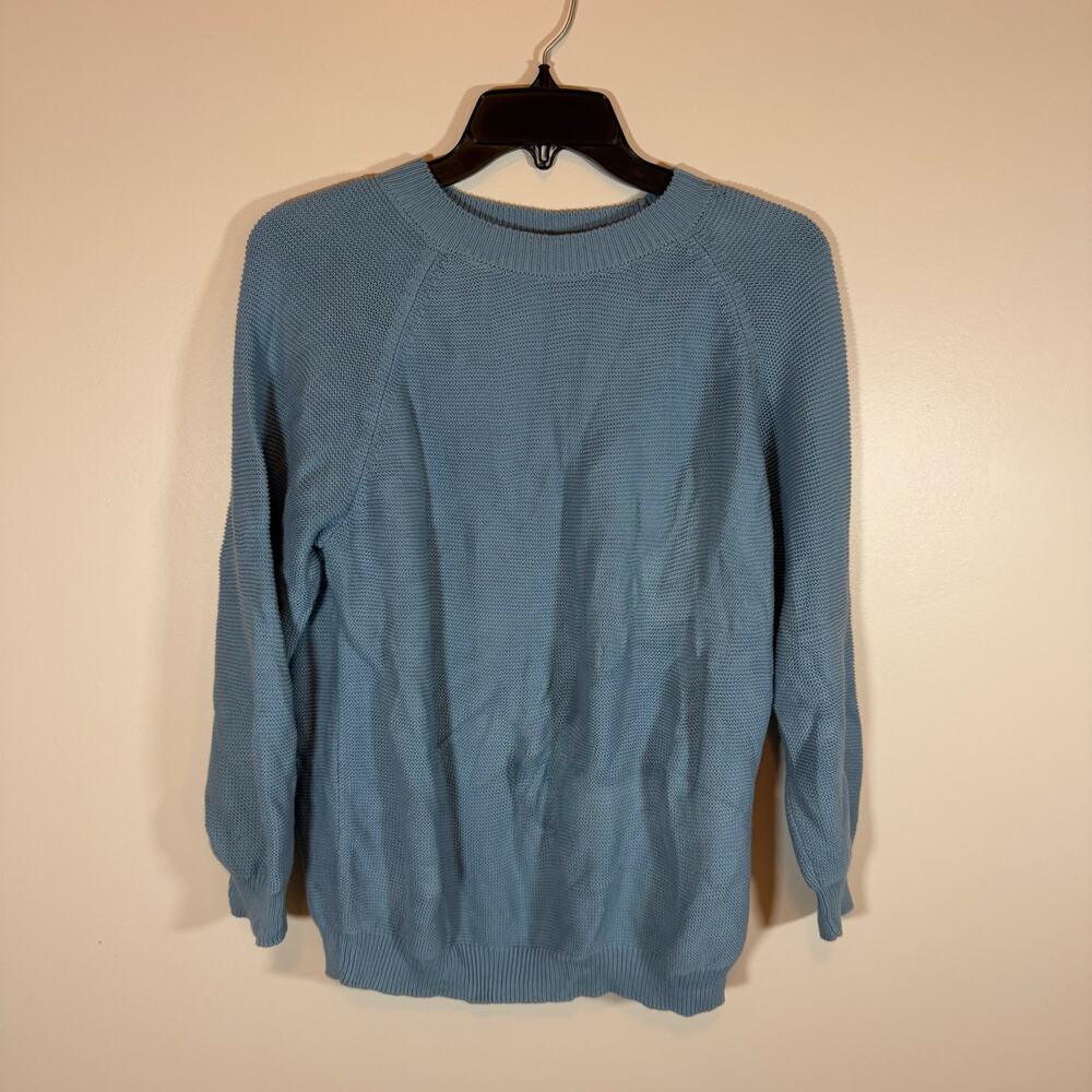 Weekend Max Mara Linz Cotton Knit Pullover Sweater Womens S Classic Causal